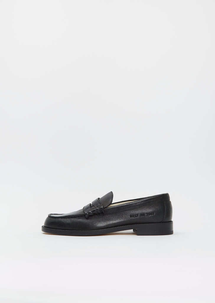 Soft Leather Loafer — Black