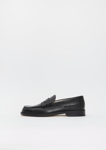 Soft Leather Loafer — Black