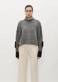 Seed Stitch Knit Top — Black Hued