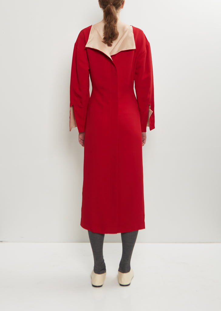 Crepe Cady Fitted Dress