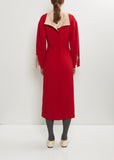 Crepe Cady Fitted Dress
