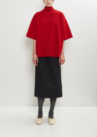 Technical Silk Pull-On Skirt