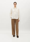 Oversized Organic Cotton Shirt — Ivory