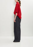 Washed Cotton Straight Jeans