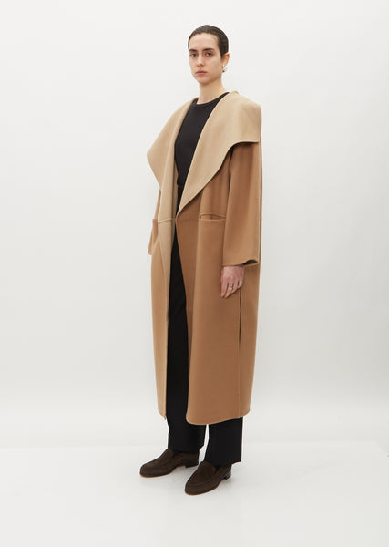 Two-Tone Signature Wool Cashmere Coat – La Garçonne