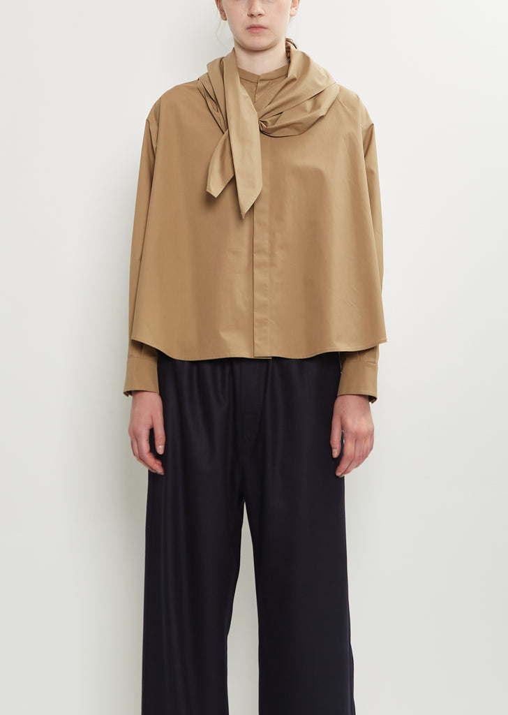 Cotton Bow Shirt