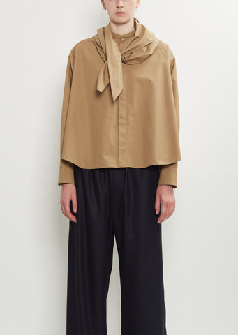 Cotton Bow Shirt