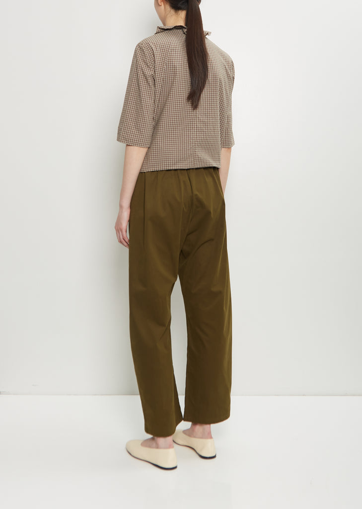 Soft Cotton Pull On Pant — Forest