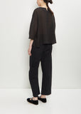 Linen Wool Ruffle Top