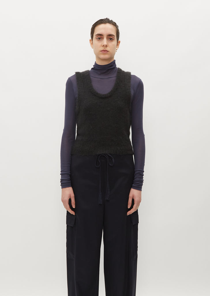 Brushed Super Kid Mohair Knit Tank