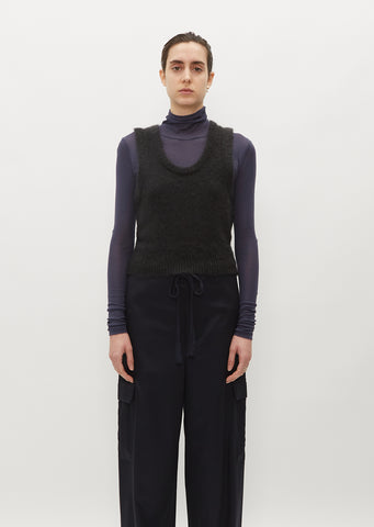 Brushed Super Kid Mohair Knit Tank