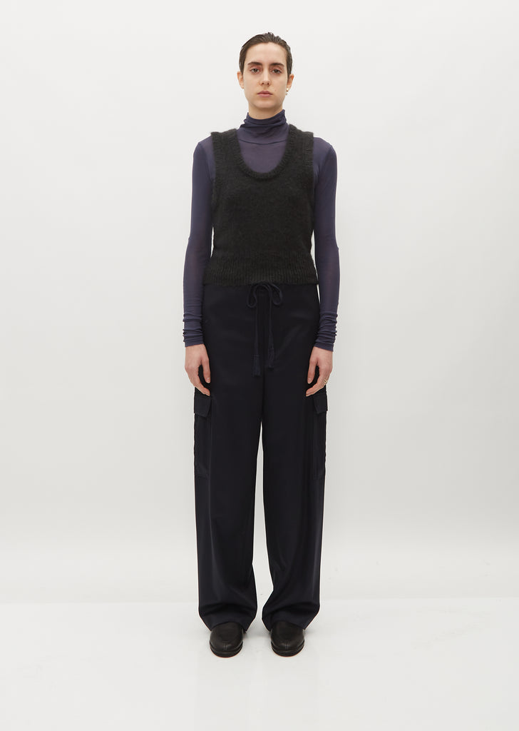 Brushed Super Kid Mohair Knit Tank