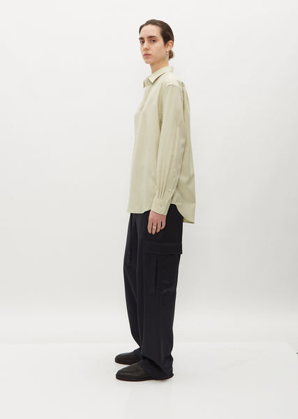 AURALEE　23AW　SUPER LIGHT WOOL SHIRT Auralee Super Light Wool Shirt in Top Brown Curated at Jake