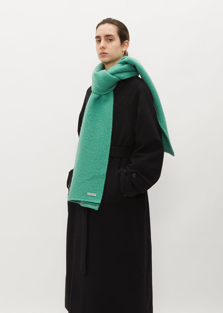 Alpaca Wool Stole — Jade Green