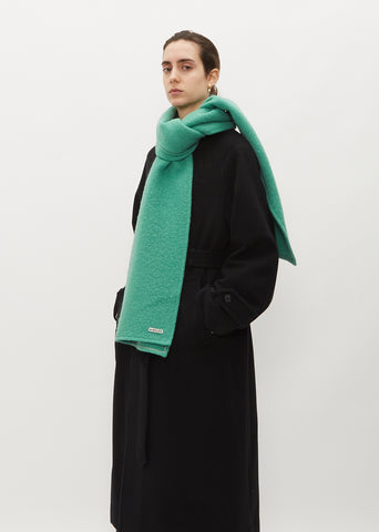 Alpaca Wool Stole — Jade Green