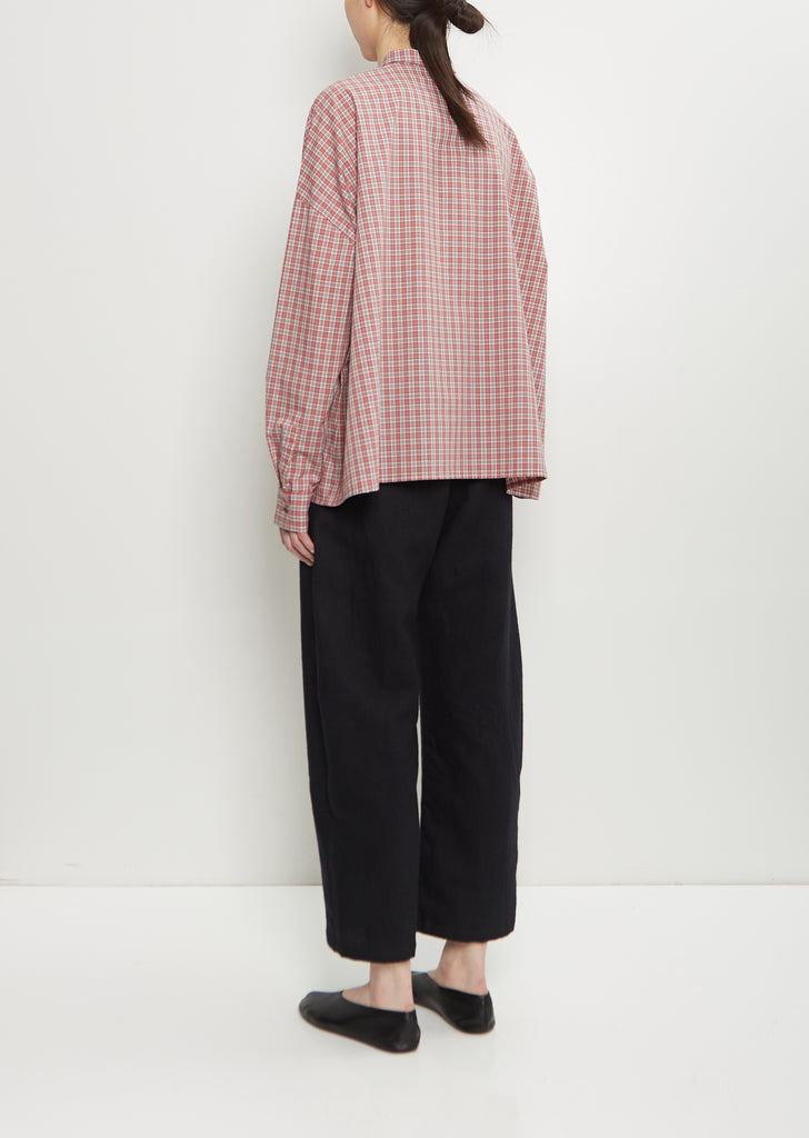 Cotton Plaid Buttons Shirt