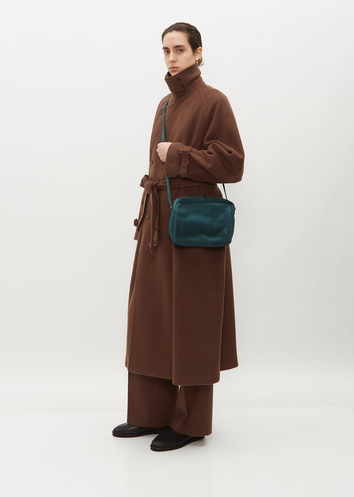 Ayako Suede Double Cross Bag — Colvert
