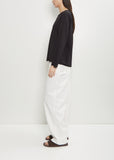 Cotton Jersey One Seam Long Sleeve Top 55-OE