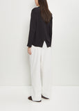 Cotton Jersey One Seam Long Sleeve Top 55-OE