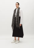 Plaid Cashmere Scarf — Grey