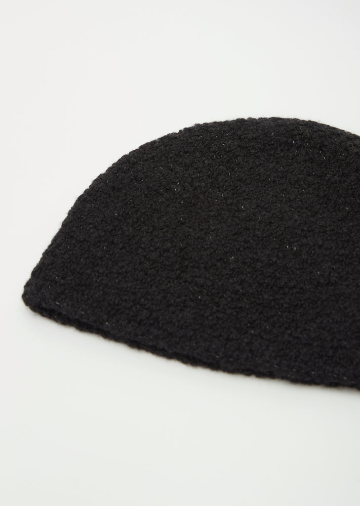 Crochet Toque — Black Melange