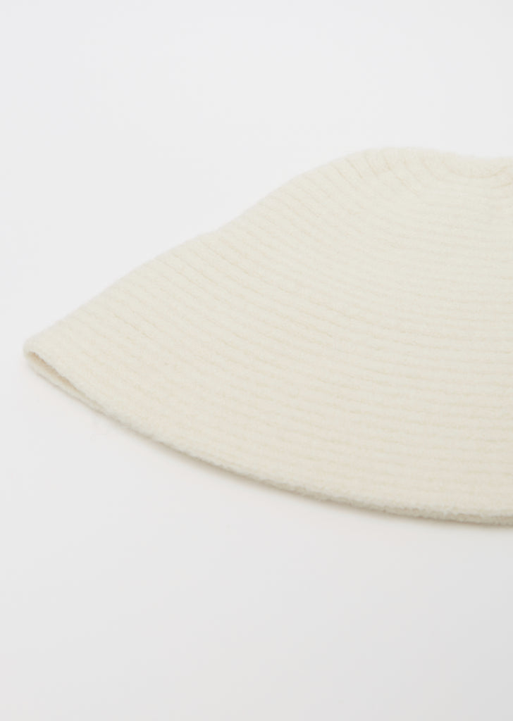 Rib Bell Hat — Raw White