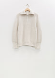 Wool Zip-Neck Sweater