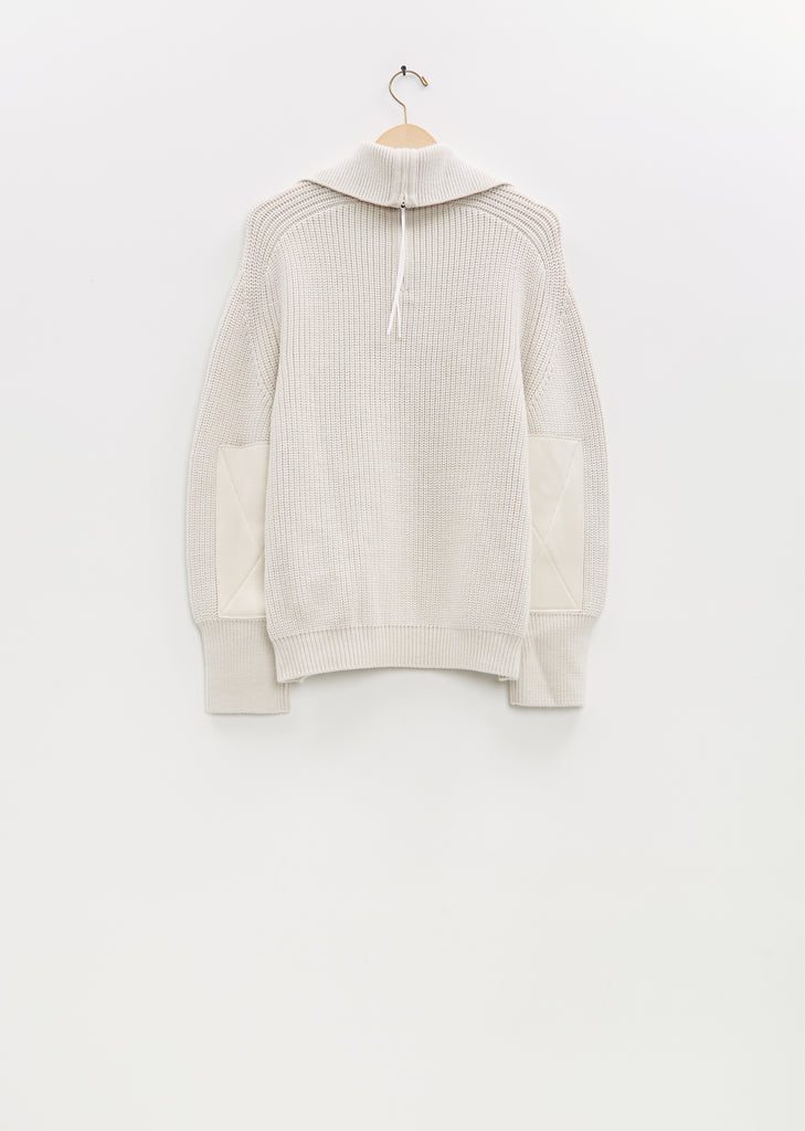 Wool Zip-Neck Sweater