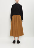 Cotton Gathered Skirt — Hemp