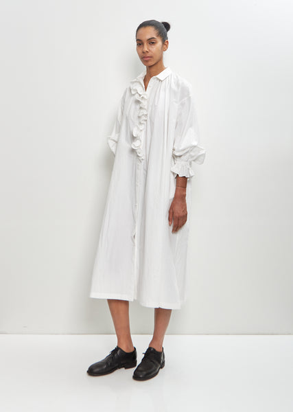 Uhr Cachecoeur Tunic Dress　カシュクール　ペプラム　綿 Cotton Fordham Opaque Dress – La Garçonne
