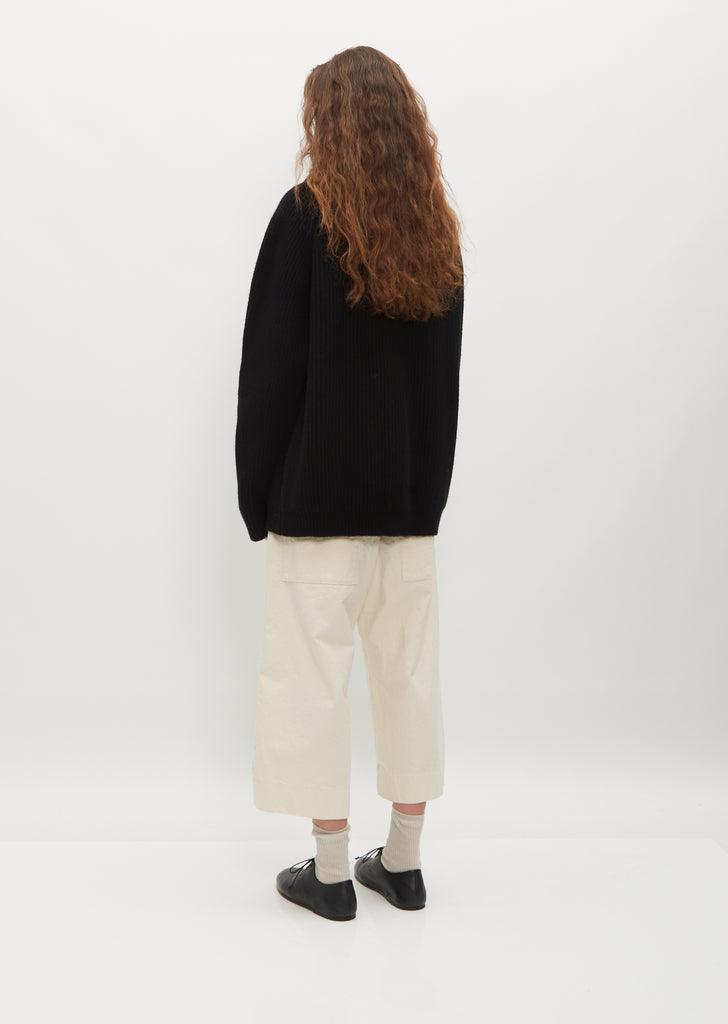 Yacht Cardigan — Black
