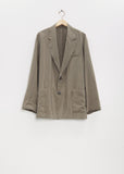 Silk Nylon Single Breasted Jacket