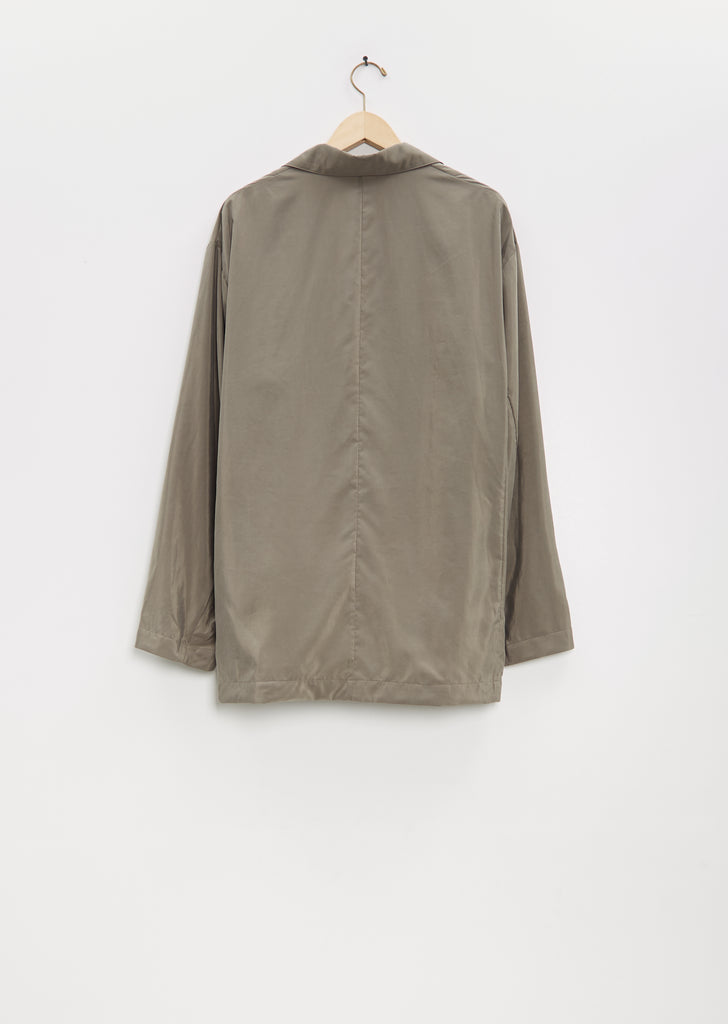 Silk Nylon Single Breasted Jacket