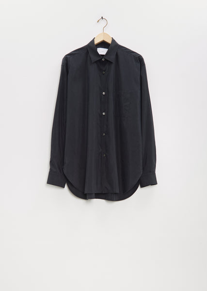 Silk Nylon Oversized Down Pat Shirt – La Garçonne