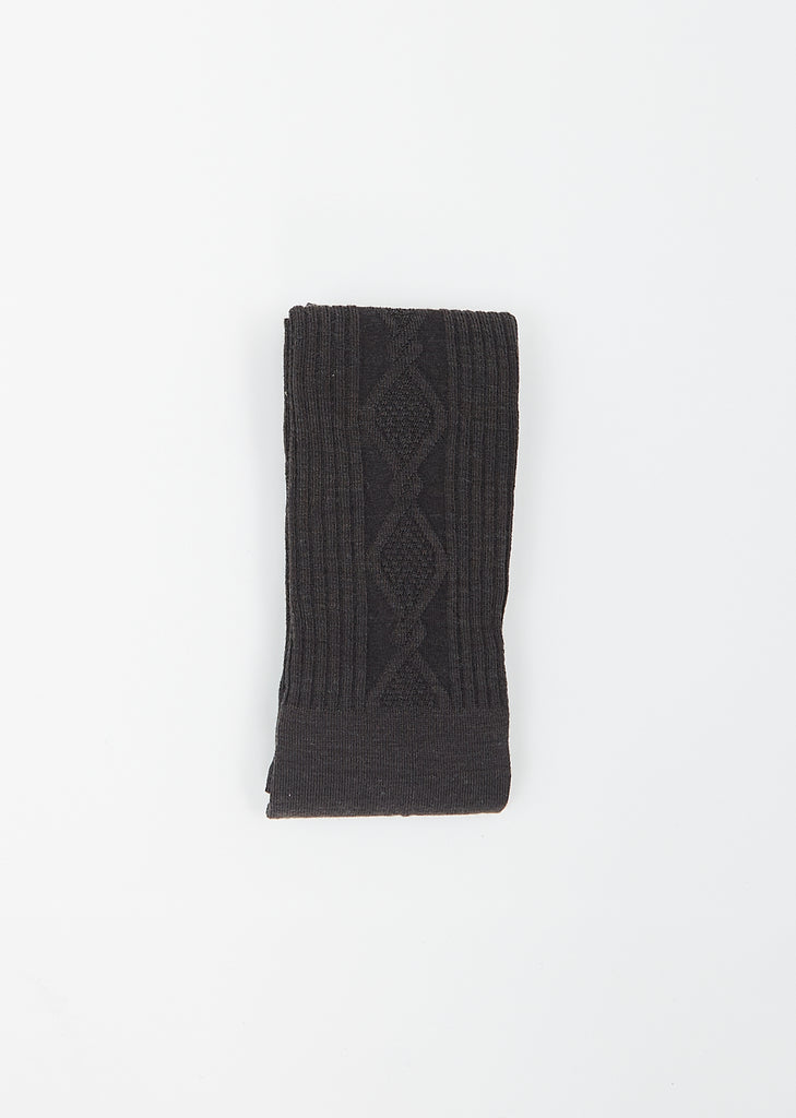 Cable Stocking — Grey