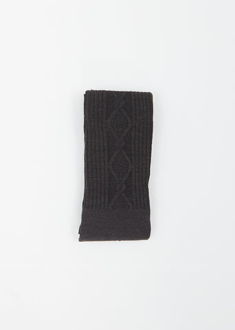 Cable Stocking — Grey