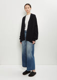 n°24 Tokio Stretch Cashmere Cardigan — Raven