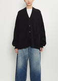 n°24 Tokio Stretch Cashmere Cardigan — Raven