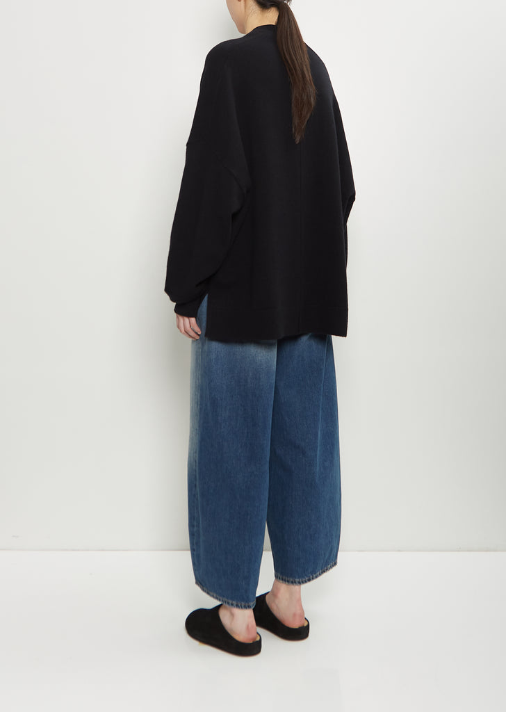 n°24 Tokio Stretch Cashmere Cardigan — Raven