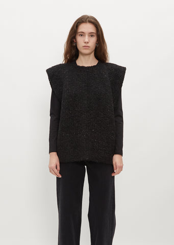 Mouton Shell — Black Melange