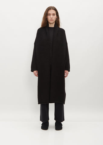 Long Shawl Cardigan — Black