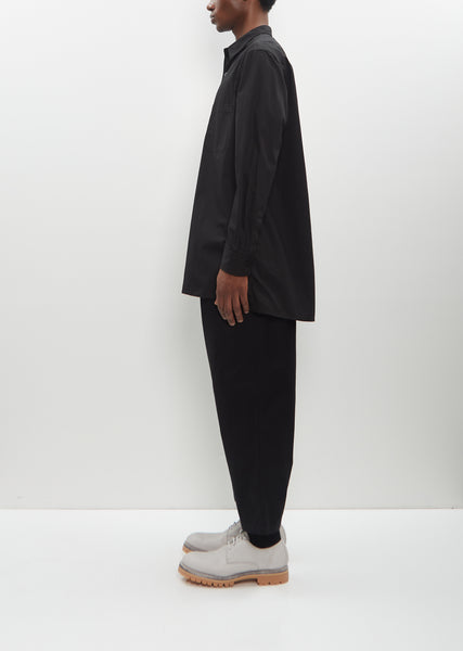 yohji yamamoto POUR HOMMEブラック ネックウォーマー yohji yamamoto - SIDE STRING DETAIL TURTLENECK （GRAY
