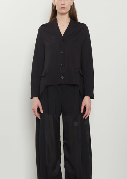 sacai✨Cotton Gabardine x Knit Cardigan Feb2021Session31919_TMHILHPS20