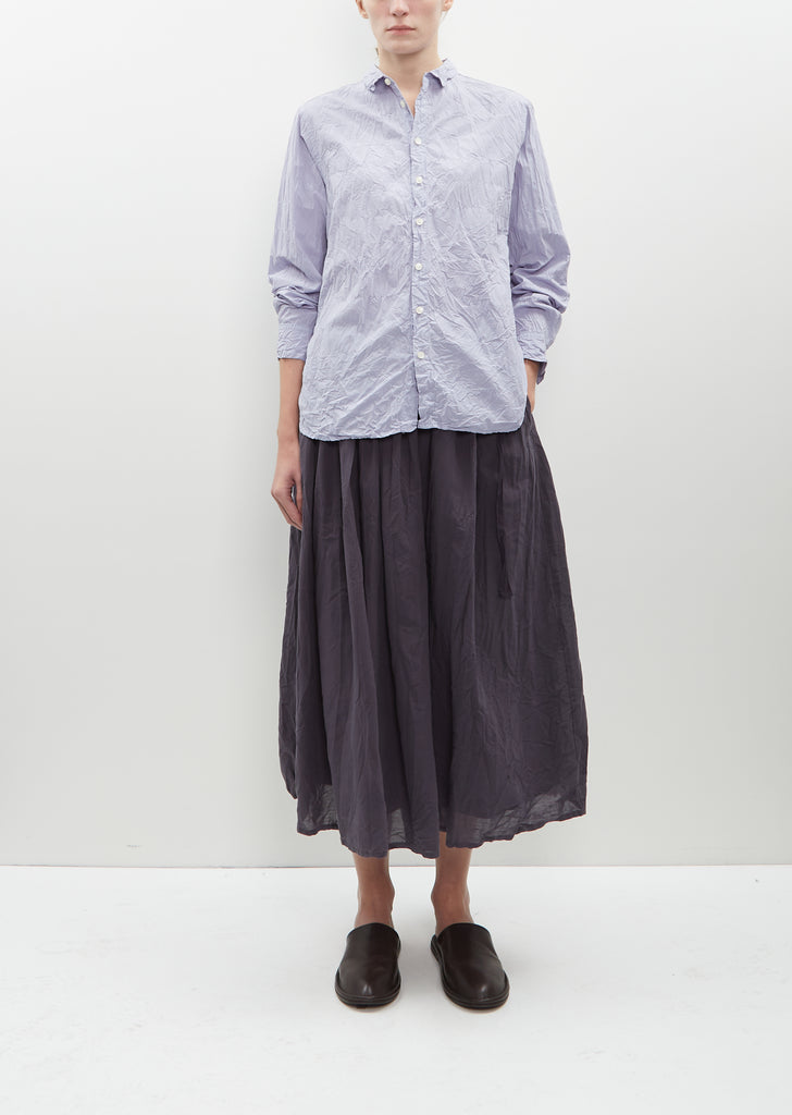 Natural Wine Dye Blouse — Sax