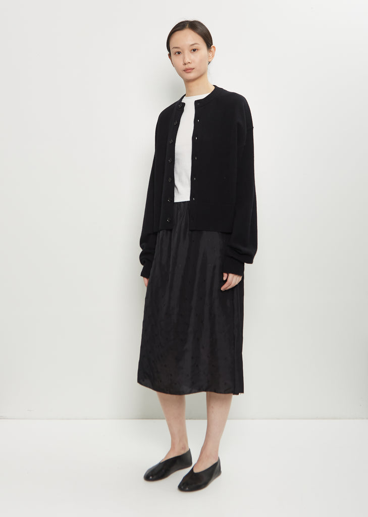 n°170 Chou Stretch Cashmere Cardigan — Raven