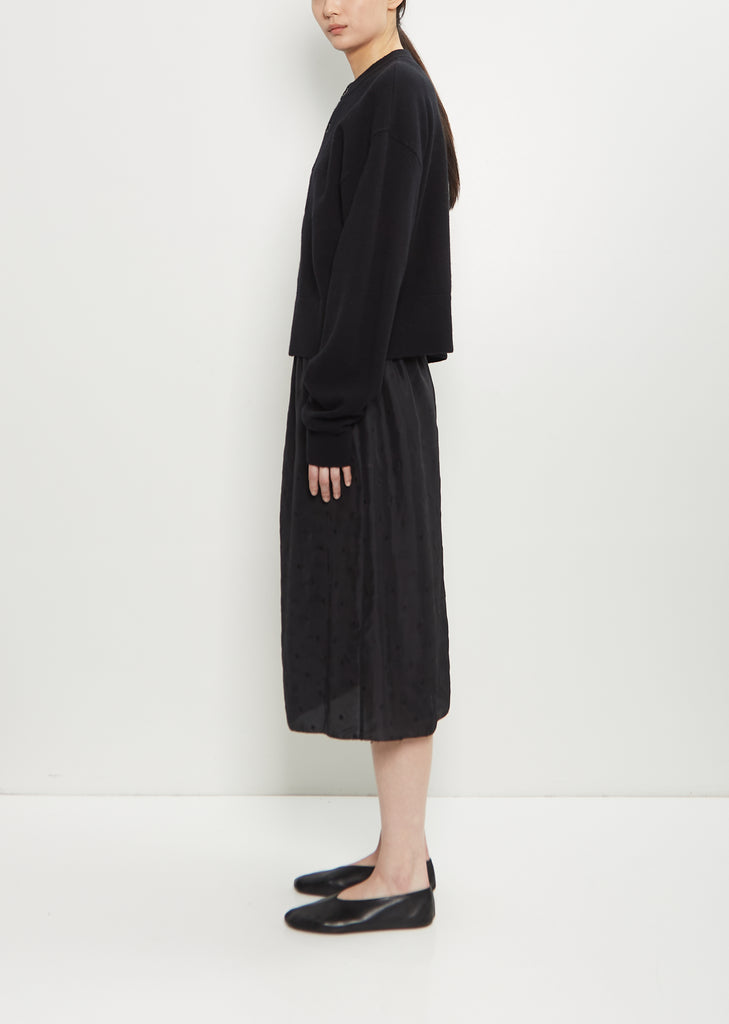 n°170 Chou Stretch Cashmere Cardigan — Raven
