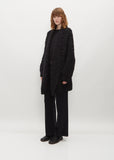 Handknit Matta Coat — Black Melange