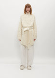 Handknit Matta Coat — Raw White