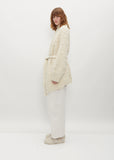 Handknit Matta Coat — Raw White