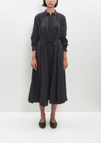 Crinkle Cotton Stripe Dress